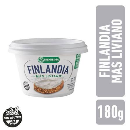 QUESO UNTABLE FINLANDIA LIGHT   BLANCO    SIN SAL 180GR BLANCO